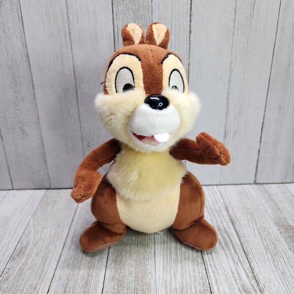 Disney Parks "Chip" Chipmunk Plush 9'' Brown Stuffed Animal Toy - Picture 1 of 8